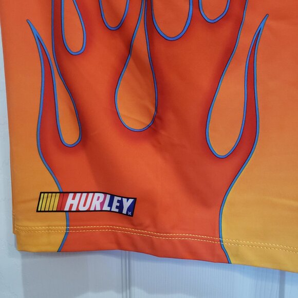 Hurley Nascar Boardshorts Men's Swim Phantom Sizes 30 to 40 NWT Flames Racing - Picture 3 of 9